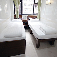 Twin Bed Room(2x Single beds):HK$400 Up